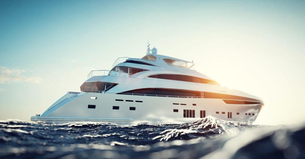 Catamaran motor yacht on the ocean | SUPERPOBYT Travel